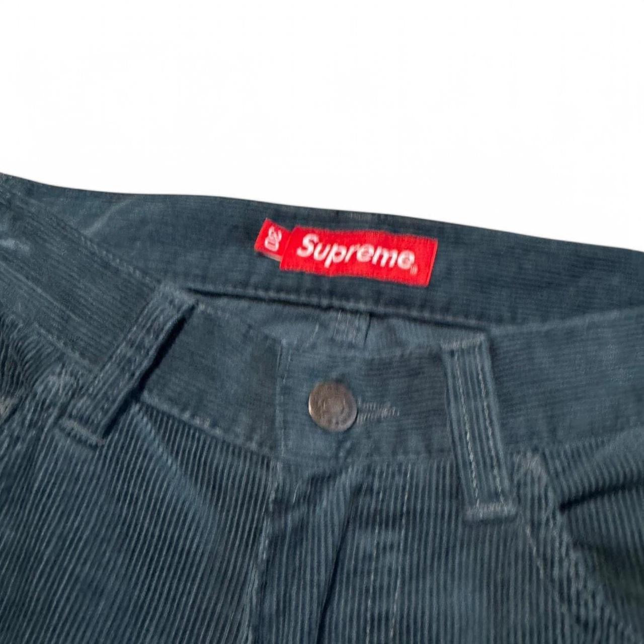 FW18 Supreme Mark Gonzales Gonz Corduroy Painters Pants Slate Blue (30x30)