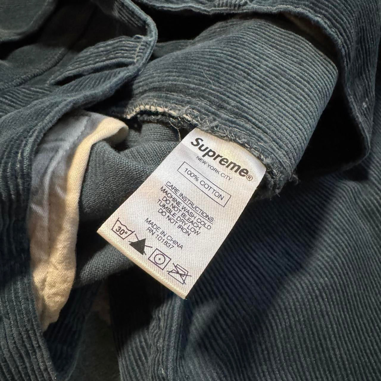 FW18 Supreme Mark Gonzales Gonz Corduroy Painters Pants Slate Blue (30x30)